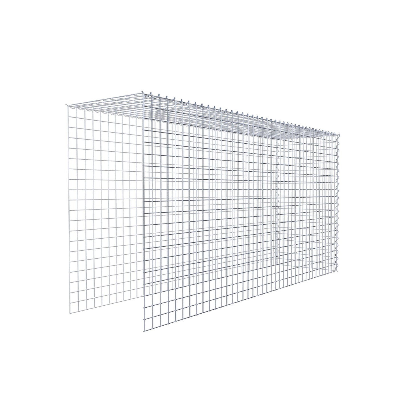 Extra gabion typ 4 200 cm x 100 cm x 50 cm (L x H x D), maskstorlek 5 cm x 5 cm, spiral