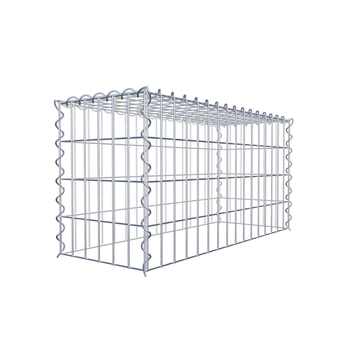 Gavión complementario tipo 3 80 cm x 40 cm x 30 cm (L x A x P), malla 5 cm x 10 cm, espiral