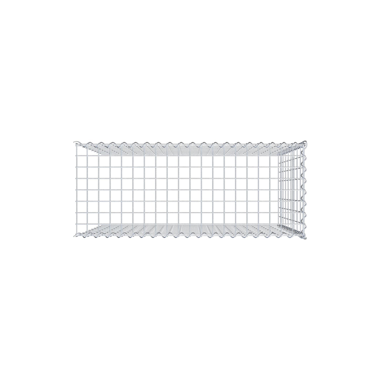 Gabbione aggiuntivo tipo 4 100 cm x 90 cm x 40 cm (L x H x P), maglia 5 cm x 10 cm, spirale