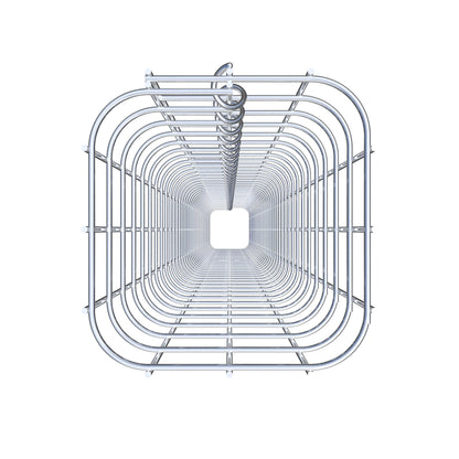 Gabionensäule eckig feuerverzinkt, 17 cm x 17 cm, 200 cm Höhe, MW 5 cm x 5 cm