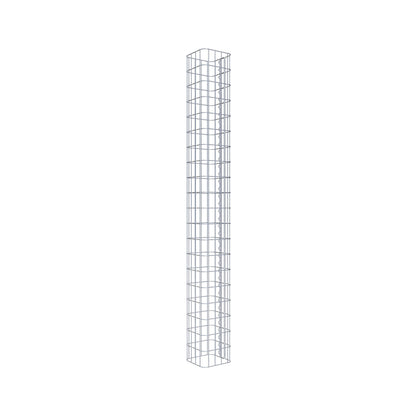 Gabionensäule eckig 22 cm x 22 cm, 200 cm Höhe, MW 5 cm x 10 cm