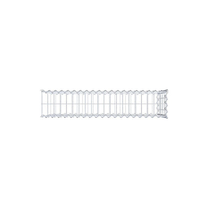 Opvokset gabion type 2 100 cm x 50 cm x 20 cm (L x H x D), maskestørrelse 5 cm x 10 cm, spiral