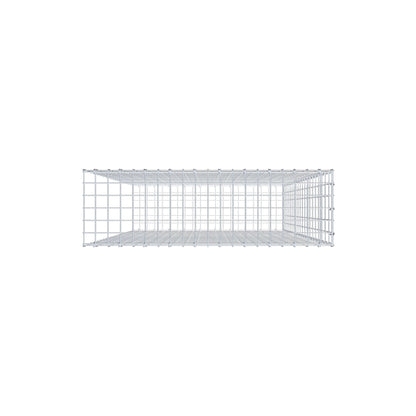 Monteret gabion type 2 200 cm x 100 cm x 30 cm, maskestørrelse 5 cm x 10 cm, C-ring