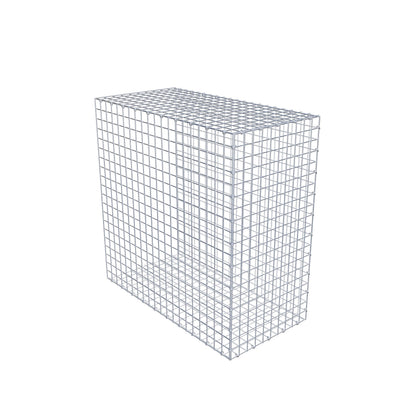 Gabbione aggiuntivo tipo 2 100 cm x 100 cm x 50 cm (L x H x P), maglia 5 cm x 5 cm, anello a C