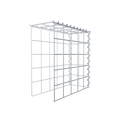 Gabião tipo 4 50 cm x 50 cm x 20 cm (C x A x P), malhagem 10 cm x 10 cm, espiral