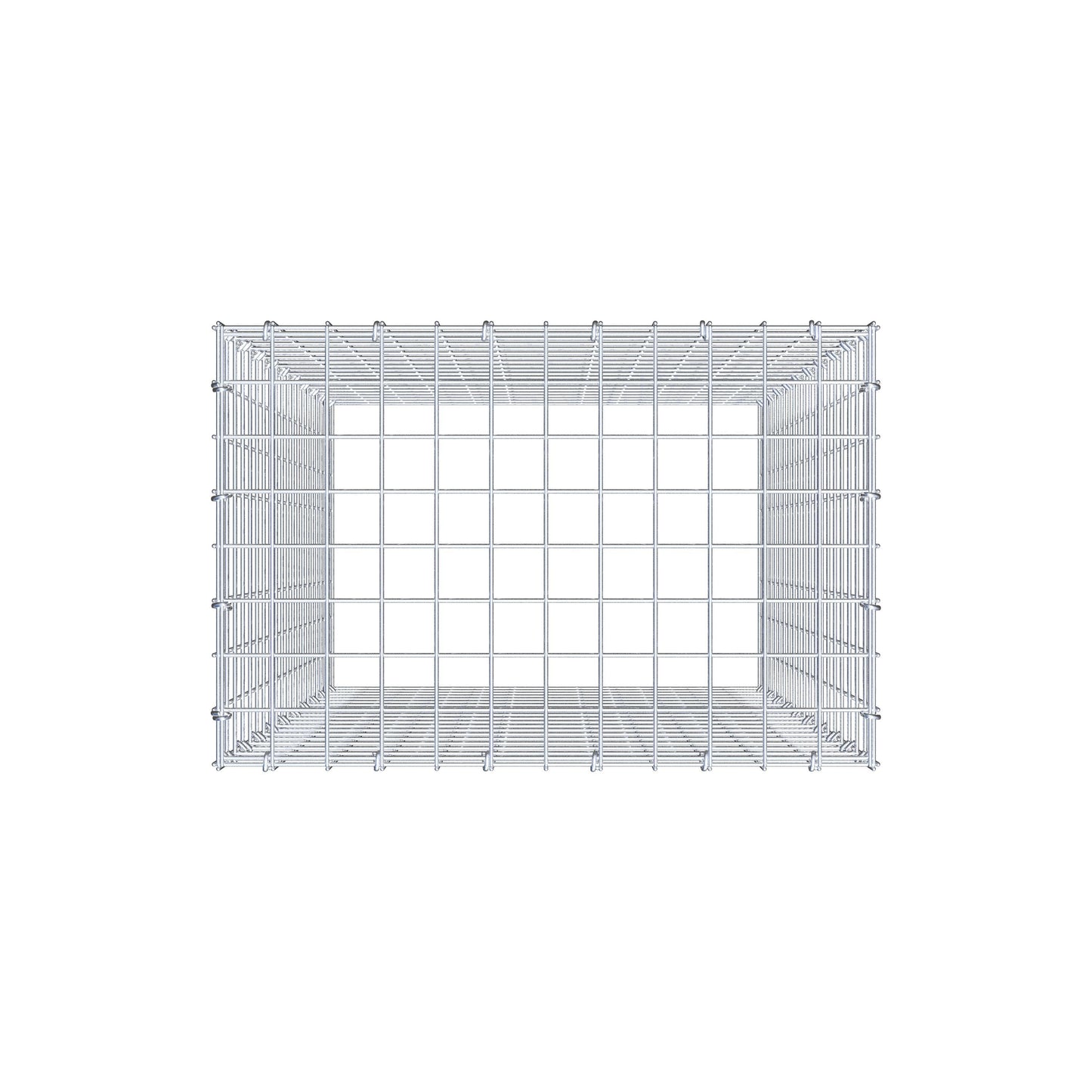 Gabbione aggiuntivo di tipo 3 100 cm x 60 cm x 40 cm (L x H x P), maglia 5 cm x 5 cm, anello a C
