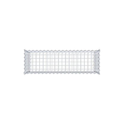 Schanskorf 100 cm x 50 cm x 30 cm (L x H x D), maaswijdte 5 cm x 5 cm, spiraal