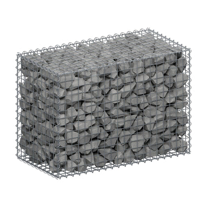 Gabion 100 cm x 70 cm x 50 cm (L x H x D), mesh size 5 cm x 5 cm, spiral