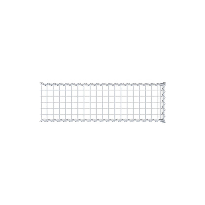 Gabion rapporté type 4 100 cm x 20 cm x 30 cm (L x H x P), mailles 5 cm x 10 cm, spirale