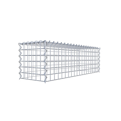 Anbaugabione Typ 3 100 cm x 30 cm x 30 cm (L x H x T), Maschenweite 5 cm x 5 cm, Spirale