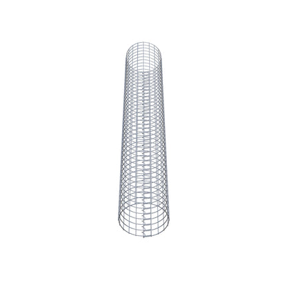 Colonne de gabion ronde 32 cm de diamètre, 200 cm de hauteur, maille 5 cm x 5 cm