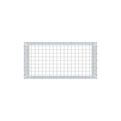 Type 3 oplegkorf 100 cm x 50 cm x 50 cm (L x H x D), maaswijdte 5 cm x 5 cm, C-ring