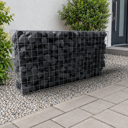 Gabion 200 cm x 100 cm x 40 cm (L x H x D), maskstorlek 10 cm x 10 cm, spiral