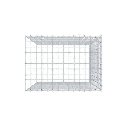 Mounted gabion type 4 100 cm x 70 cm x 50 cm (L x H x D), mesh size 5 cm x 5 cm, C-ring