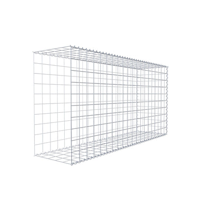 Opvokset gabion type 2 200 cm x 100 cm x 50 cm (L x H x D), maskestørrelse 10 cm x 10 cm, spiral