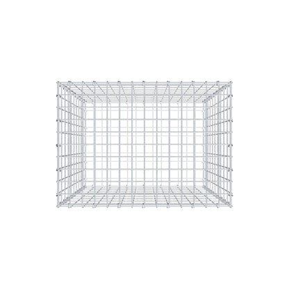 Schanskorf 100 cm x 70 cm x 50 cm (L x H x D), maaswijdte 5 cm x 10 cm, C-ring