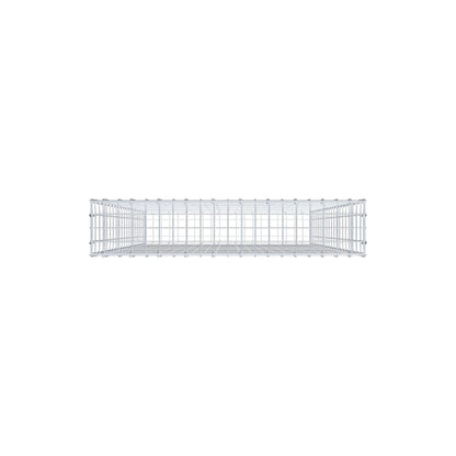 Gabione 200 cm x 100 cm x 20 cm (L x H x T), Maschenweite 5 cm x 10 cm, C-Ring