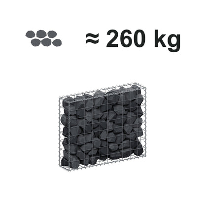 Gabion 100 cm x 80 cm x 20 cm (L x H x D), maskestørrelse 10 cm x 10 cm, spiral