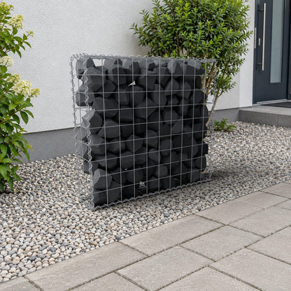 Gabbione 100 cm x 90 cm x 20 cm (L x H x P), maglia 10 cm x 10 cm, spirale