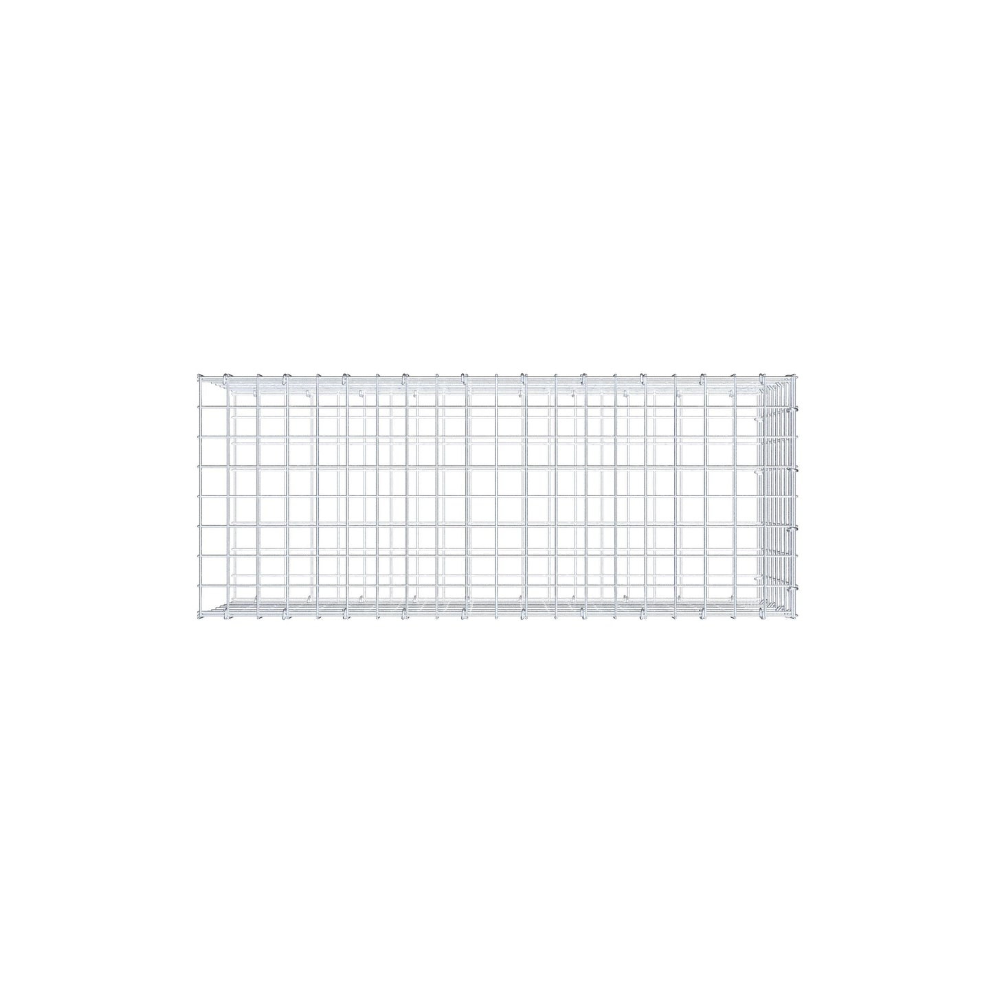 Gabião Tipo 2 100 cm x 40 cm x 40 cm (C x A x P), malhagem 5 cm x 5 cm, anel C