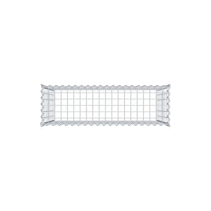 Gabião Tipo 3 100 cm x 70 cm x 30 cm (C x A x P), malhagem 5 cm x 10 cm, espiral