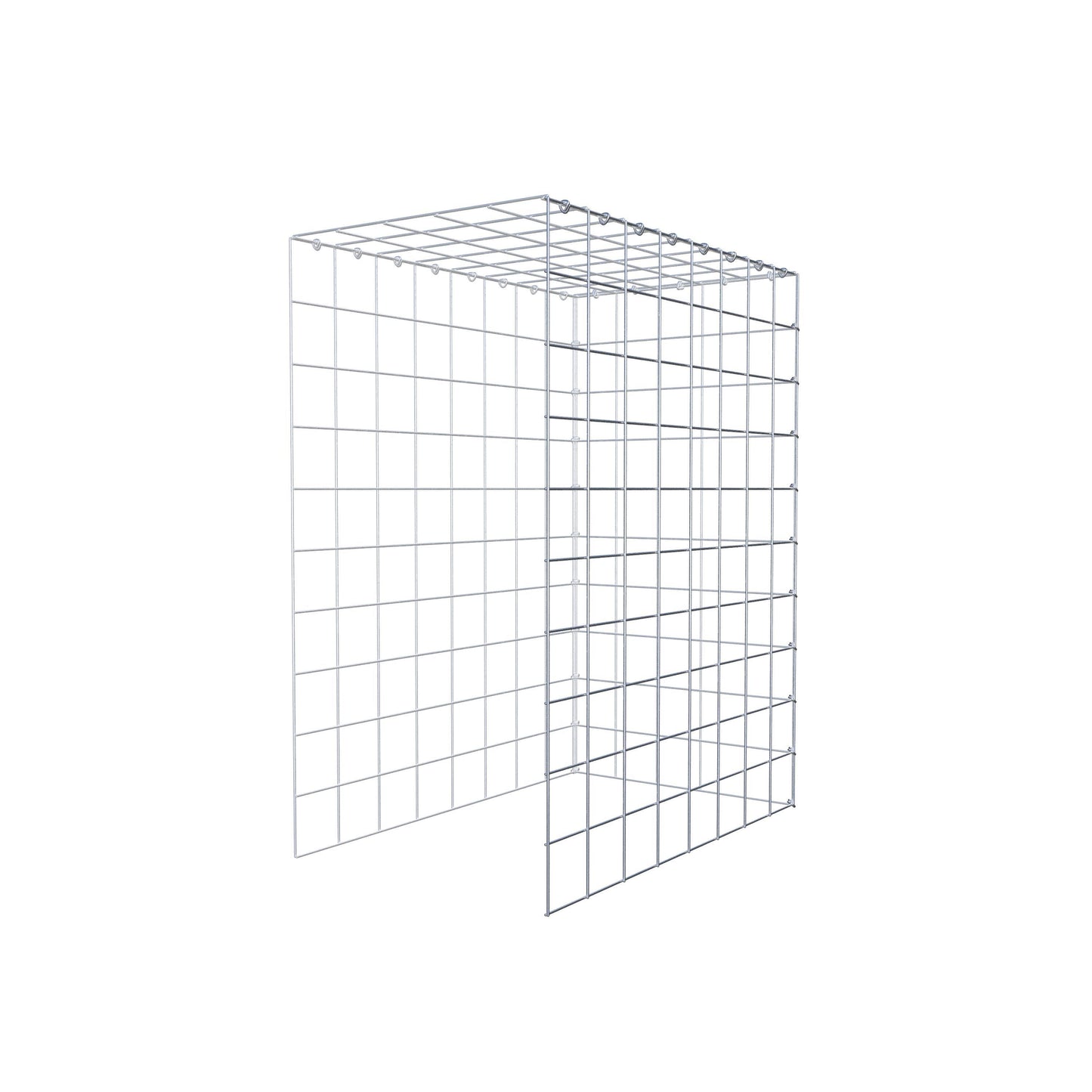 Anbaugabione Typ 4 100 cm x 80 cm x 50 cm (L x H x T), Maschenweite 10 cm x 10 cm, C-Ring