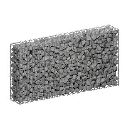 Gabião 200 cm x 100 cm x 30 cm (C x A x P), malhagem 5 cm x 10 cm, espiral
