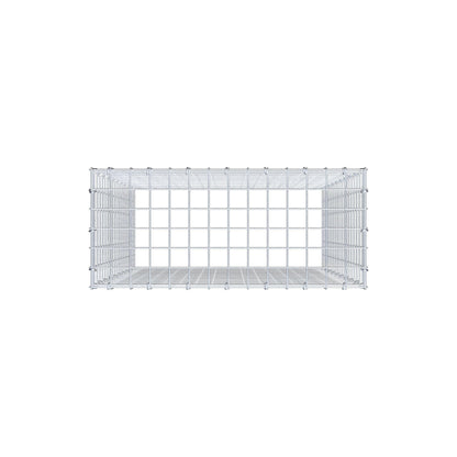 Gavión complementario de tipo 3 100 cm x 70 cm x 30 cm (largo x alto x fondo), malla 5 cm x 5 cm, anillo en C