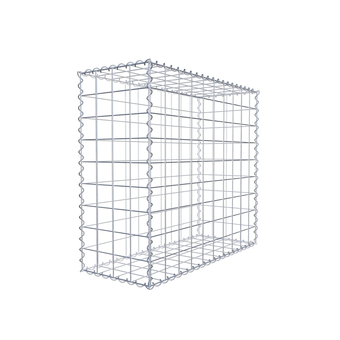 Gabion 100 cm x 90 cm x 40 cm (L x H x D), mesh size 10 cm x 10 cm, spiral