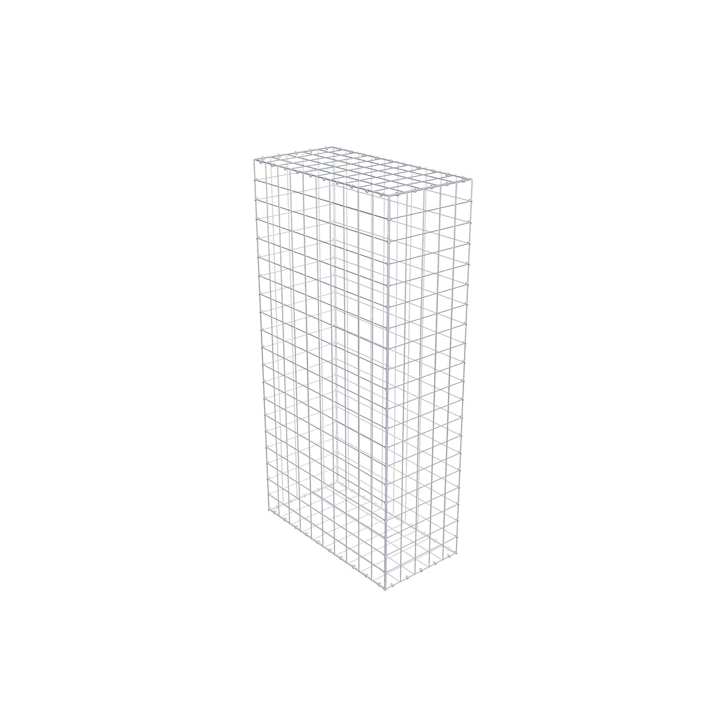 Gabião 200 cm x 100 cm x 50 cm (C x A x P), malhagem 10 cm x 10 cm, anel C