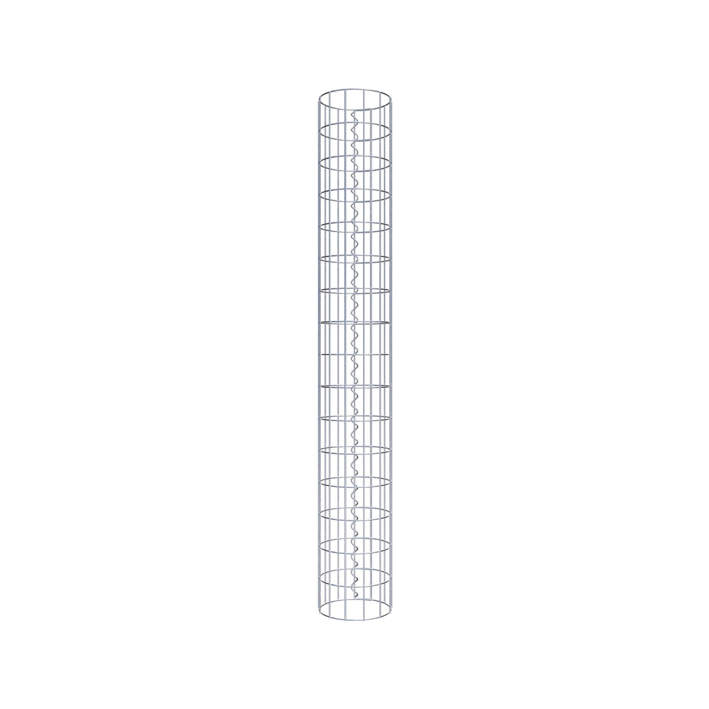 Gabionpelare rund 22 cm diameter, 160 cm höjd, maskstorlek 5 cm x 10 cm
