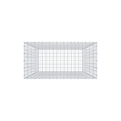 Gabbione 200 cm x 100 cm x 50 cm (L x H x P), maglia 5 cm x 10 cm, anello a C