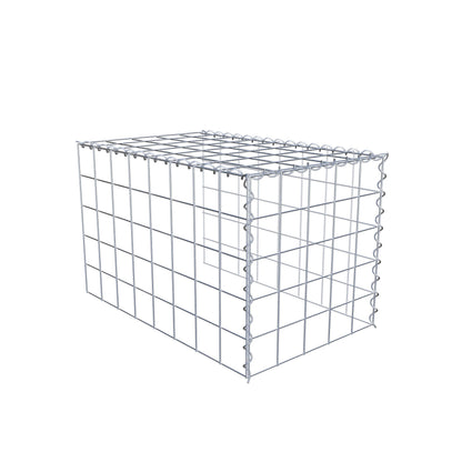 Opvokset gabion type 4 80 cm x 50 cm x 50 cm (L x H x D), maskestørrelse 10 cm x 10 cm, spiral