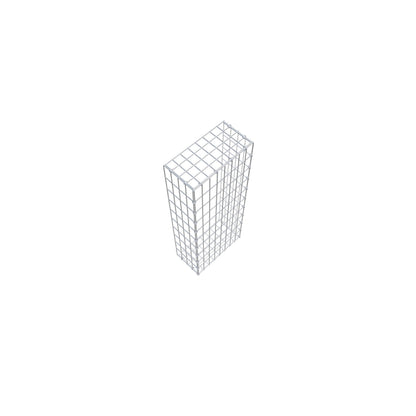 Anbaugabione Typ 2 100 cm x 20 cm x 40 cm, Maschenweite 5 cm x 10 cm, C-Ring