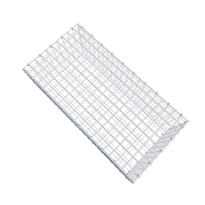 Gabion 100 cm x 40 cm x 50 cm (L x H x P), mailles 5 x 5 cm, anneau en spirale