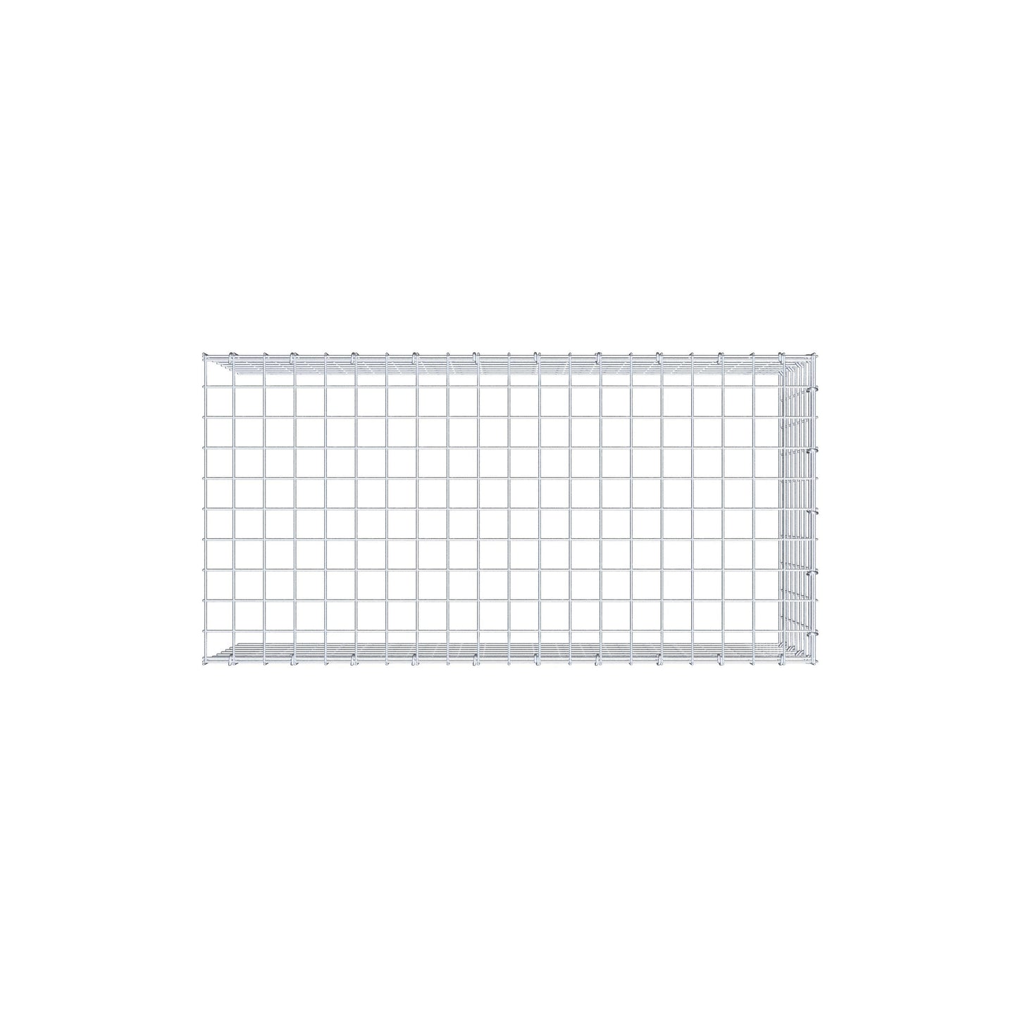 Fourche rapportée type 4 100 cm x 40 cm x 50 cm (L x H x P), mailles 5 cm x 5 cm, anneau C