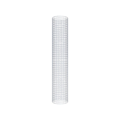 Colonna gabbionata rotonda 42 cm di diametro, 230 cm di altezza, maglia 5 cm x 5 cm
