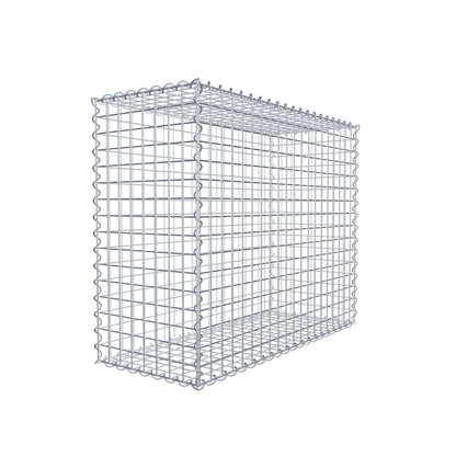 Gabbione 100 cm x 80 cm x 40 cm (L x H x P), maglia 5 cm x 5 cm, spirale