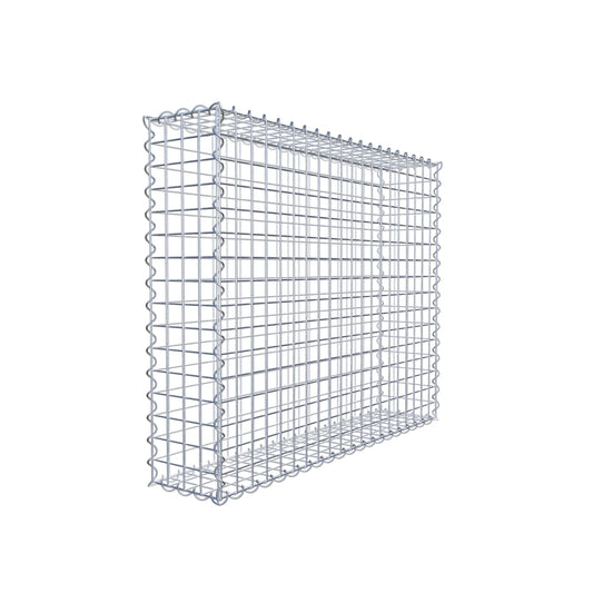 Gabion 100 cm x 80 cm x 20 cm (L x H x D), mesh size 5 cm x 5 cm, spiral