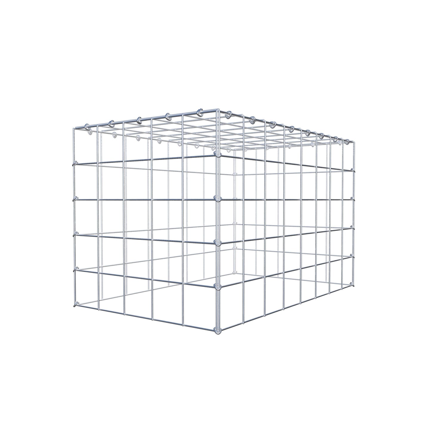 Gabião Tipo 3 80 cm x 50 cm x 50 cm (C x A x P), malhagem 10 cm x 10 cm, anel C