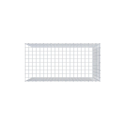 Mounted gabion type 4 100 cm x 70 cm x 50 cm (L x H x D), mesh size 5 cm x 5 cm, C-ring