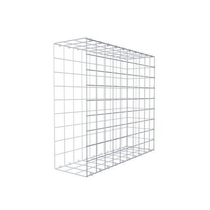 Bevestigbare schanskorf type 2 100 cm x 90 cm x 30 cm (L x H x D), maaswijdte 10 cm x 10 cm, C-ring