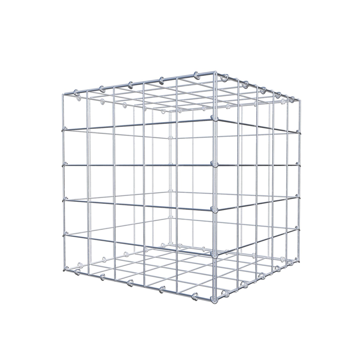 Gabion 50 cm x 50 cm x 50 cm (L x H x D), maskestørrelse 10 cm x 10 cm, C-ring
