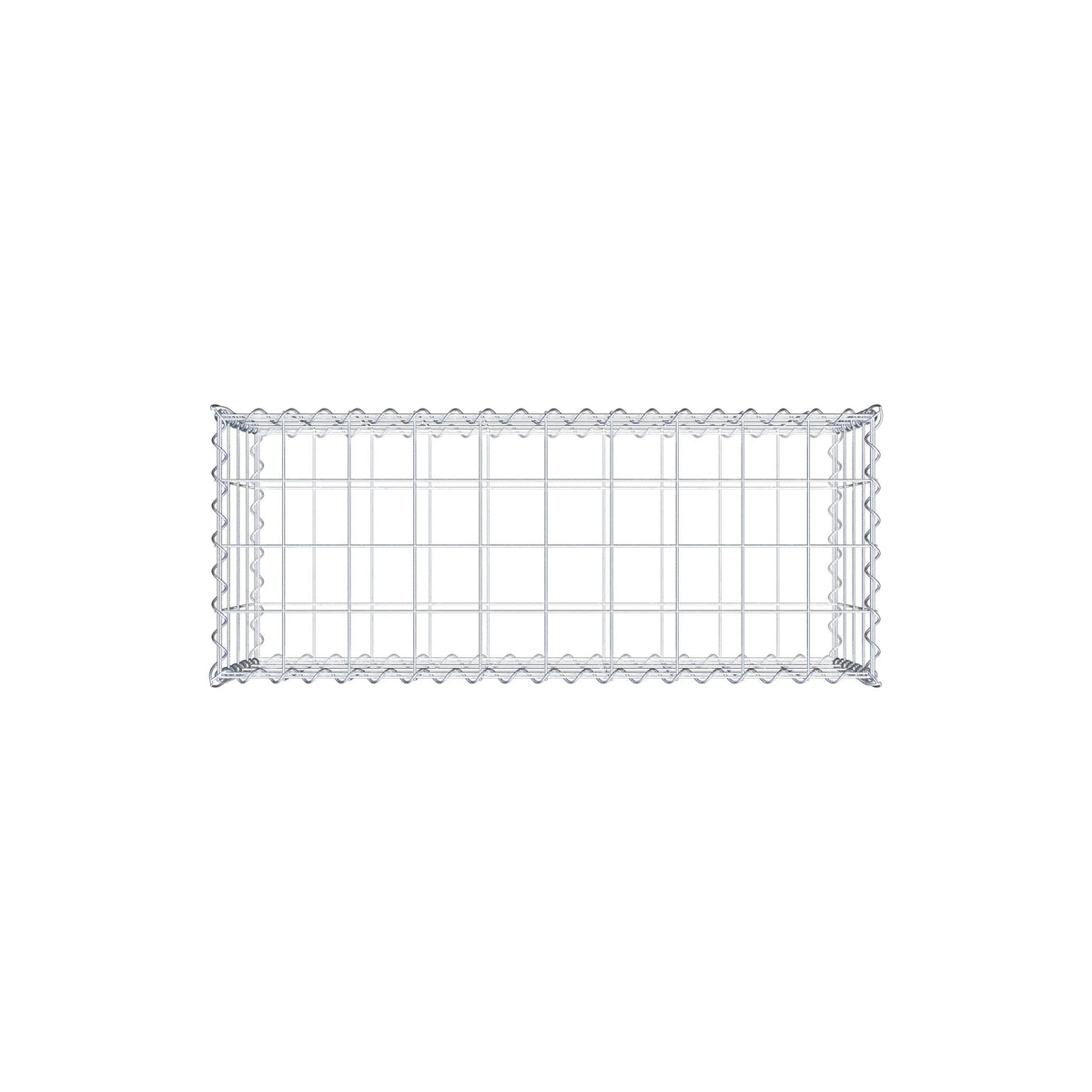 Gabbione 100 cm x 40 cm x 40 cm (L x H x P), maglia 10 cm x 10 cm, spirale