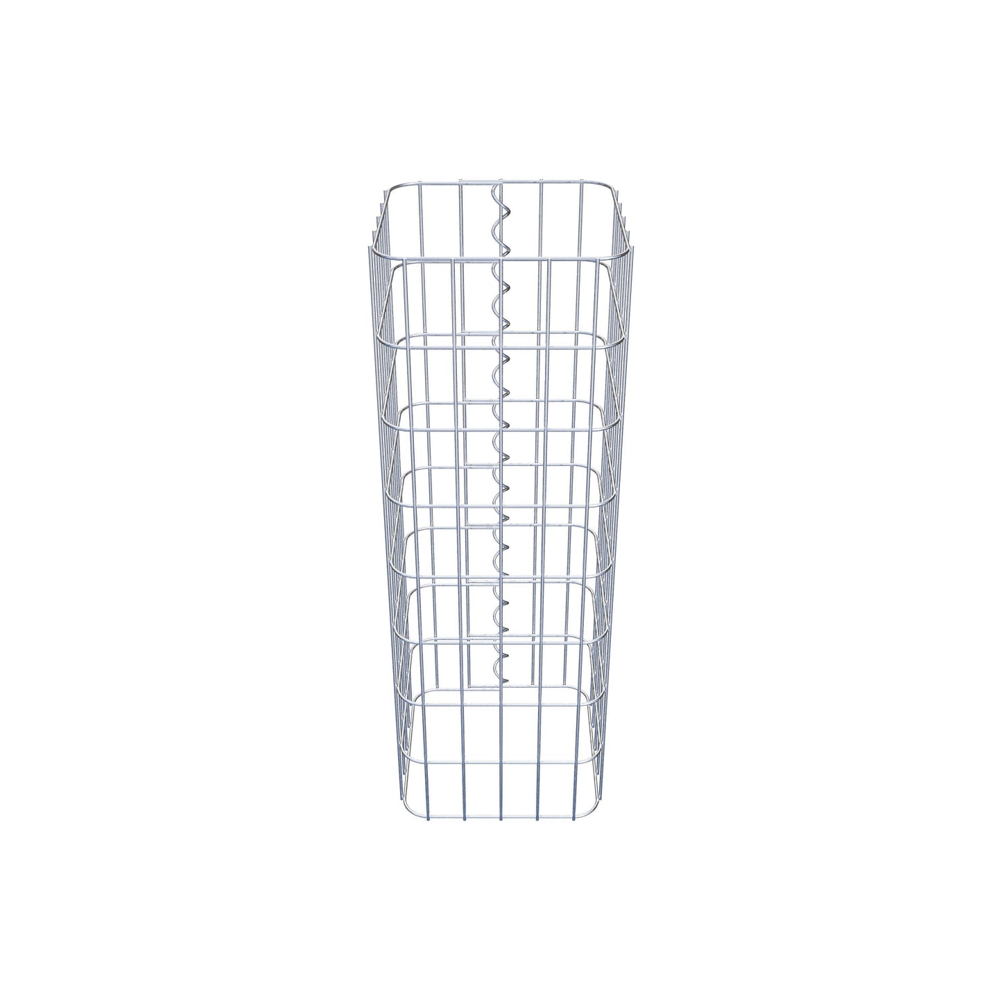 Columna de gaviones cuadrada 27 cm x 27 cm, 80 cm de altura, MW 5 cm x 10 cm