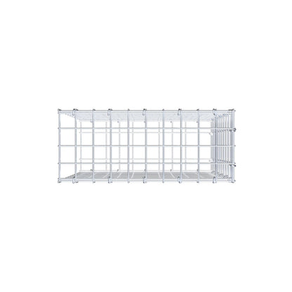 Monteret gabion type 2 50 cm x 50 cm x 20 cm (L x H x D), maskestørrelse 5 cm x 5 cm, C-ring