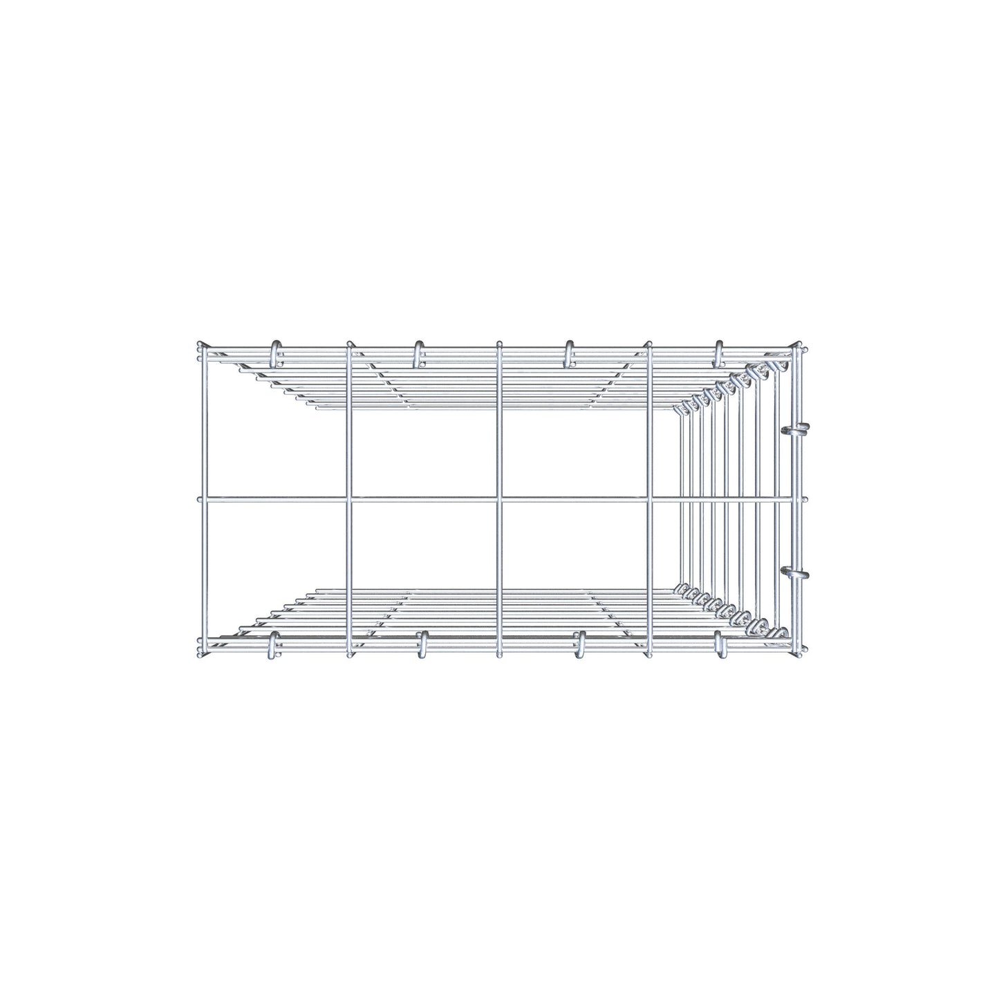 Pile aggiuntivo tipo 4 80 cm x 40 cm x 20 cm (L x H x P), maglia 10 cm x 10 cm, anello a C