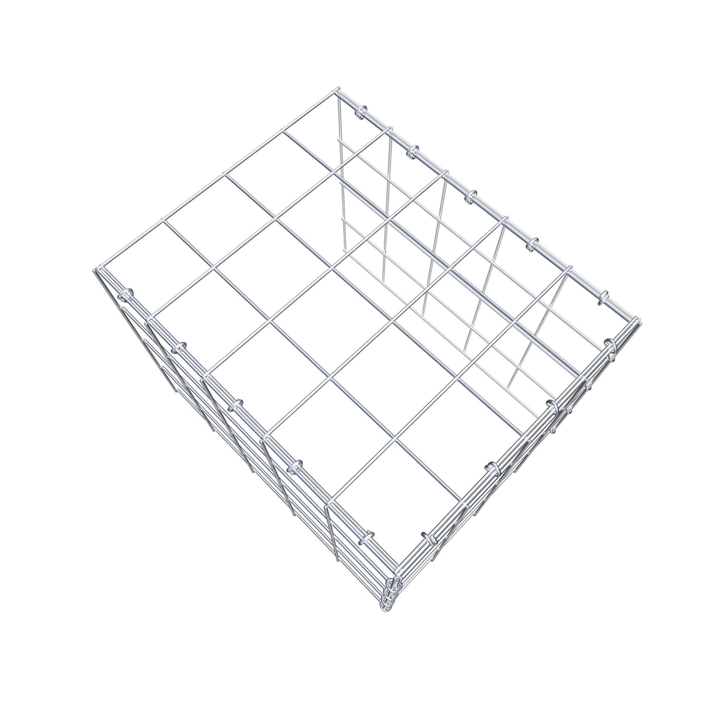 Gabião Tipo 4 50 cm x 40 cm x 40 cm (C x A x P), malhagem 10 cm x 10 cm, anel C