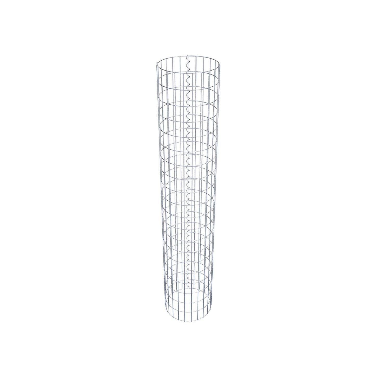 Colonna gabbionata rotonda 37 cm di diametro, 200 cm di altezza, maglia 5 cm x 10 cm