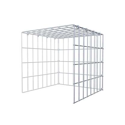 Gabbione aggiuntivo tipo 4 40 cm x 40 cm x 40 cm (L x H x P), maglia 5 cm x 10 cm, anello a C